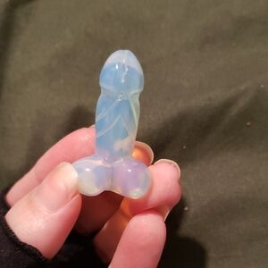 Blue and Purple Crystal Figurine